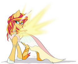 Size: 1400x1167 | Tagged: safe, artist:wiggles, sunset shimmer, pony, equestria girls, friendship games, beautiful, daydream shimmer, equestria girls ponified, ponified, solo