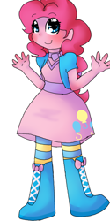 Size: 500x1000 | Tagged: safe, pinkie pie, equestria girls, female, humanized, pink hair, redesign, solo