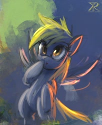 Size: 500x615 | Tagged: safe, artist:raikoh, derpy hooves, pegasus, pony, 30 minute art challenge, female, mare, solo