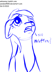 Size: 1280x1768 | Tagged: safe, artist:zenaku9000, derpy hooves, pegasus, pony, 30 minute art challenge, comic sans, crying, female, mare