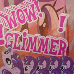 Size: 500x500 | Tagged: safe, starlight glimmer, pony, unicorn, faic, glimmerposting, meme, multeity, starlight cluster, this will end in communism, this will end in timeline distortion, wow! glimmer