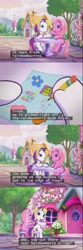 Size: 640x1917 | Tagged: safe, pinkie pie, pinkie pie (g3), puzzlemint, caterpillar, earth pony, pony, g3, positively pink, distraction, list, lore, puzzle hunt, rainbow berries, rainbow berry, rainbowberries, subtitles