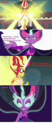 Size: 1272x2976 | Tagged: safe, screencap, midnight sparkle, sci-twi, sunset shimmer, twilight sparkle, equestria girls, friendship games, avengers, avengers: age of ultron, daydream shimmer, parody, screencap comic, ultron, vision