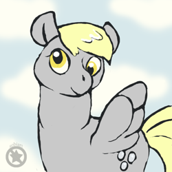 Size: 650x650 | Tagged: safe, artist:sobi, derpy hooves, pegasus, pony, 30 minute art challenge, female, mare