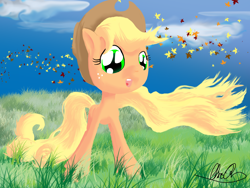 Size: 3200x2400 | Tagged: safe, artist:sukebei, applejack, earth pony, pony, solo