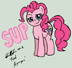 Size: 1940x1836 | Tagged: safe, artist:redapropos, pinkie pie, earth pony, pony, solo