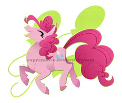 Size: 700x595 | Tagged: safe, artist:expresslove, pinkie pie, earth pony, pony, female, mare, simple background, solo, white background