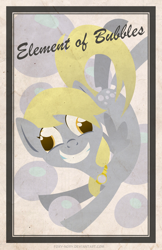 Size: 1500x2318 | Tagged: safe, artist:foxy-noxy, derpy hooves, pegasus, pony, bubble, element, female, mare, solo