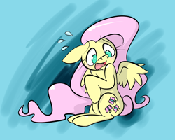 Size: 2500x2000 | Tagged: safe, artist:red-poni, fluttershy, pegasus, pony, female, mare, pink mane, yellow coat