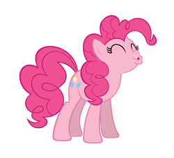 Size: 2200x2000 | Tagged: dead source, safe, artist:datnaro, pinkie pie, earth pony, pony, kissing, simple background, solo, transparent background, vector