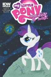 Size: 627x951 | Tagged: safe, artist:stephaniebuscema, idw, rarity, pony, unicorn, cover, official