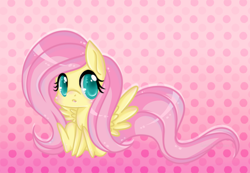 Size: 1200x832 | Tagged: safe, artist:lucyhikarikitsune, fluttershy, pegasus, pony, chibi, female, mare, solo