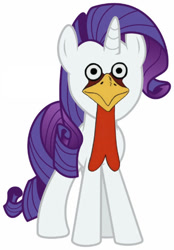 Size: 360x516 | Tagged: safe, edit, rarity, pony, rooster, unicorn, beak, draw on me, exploitable meme, meme, ochkopetuh, odinkun ebet sobak, one piece, waddle, wat