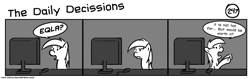 Size: 1280x404 | Tagged: safe, artist:tetrapony, derpy hooves, pegasus, pony, comic:the daily derp, female, mare, the daily decissions