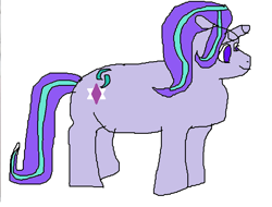 Size: 862x656 | Tagged: safe, artist:saltamuros69, starlight glimmer, pony, unicorn, 1000 hours in ms paint, ms paint, simple background, solo, standing, white background