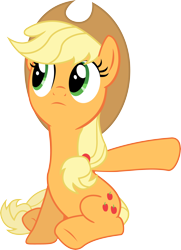 Size: 5152x7108 | Tagged: safe, artist:chuppawuppa, applejack, earth pony, pony, absurd resolution, pointing, simple background, transparent background, vector