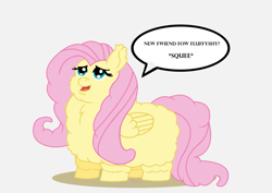 Size: 1063x752 | Tagged: safe, artist:tricornking, fluttershy, fluffy pony, pegasus, pony, female, fluffyshy, mare