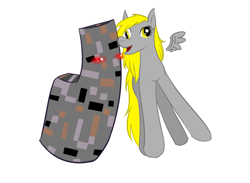 Size: 1023x750 | Tagged: artist needed, safe, derpy hooves, pegasus, pony, blushing, crack shipping, female, mare, missingno, pokémon, shipping, wat