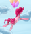 Size: 1000x1082 | Tagged: safe, artist:ruby-hooves, pinkie pie, earth pony, pony, g4, balloon, cloud, cloudy, flying, solo, then watch her balloons lift her up to the sky