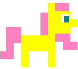 Size: 635x561 | Tagged: safe, fluttershy, pegasus, pony, female, mare, pink mane, pixel art, yellow coat