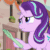 Size: 506x506 | Tagged: safe, edit, edited screencap, screencap, starlight glimmer, pony, unicorn, to where and back again, animated, gif, leek, leek spin, solo