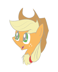 Size: 400x500 | Tagged: safe, artist:lou3797, applejack, earth pony, pony, solo