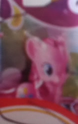 Size: 364x579 | Tagged: safe, pinkie pie, earth pony, pony, blurry, brushable, circular ad, toy