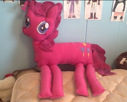 Size: 817x656 | Tagged: safe, artist:plushbuddies, pinkie pie, irl, photo, plushie, ponkie poy, sunburn