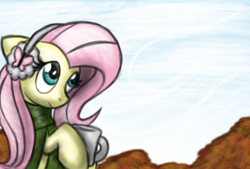 Size: 1800x1219 | Tagged: safe, artist:omegasunburst, fluttershy, pegasus, pony, female, mare, pink mane, yellow coat