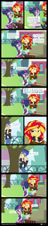 Size: 795x3705 | Tagged: safe, artist:dm29, flash sentry, sci-twi, sunset shimmer, twilight sparkle, equestria girls, friendship games, apple, clothes, comic, crystal prep academy, crystal prep academy uniform, glasses, school uniform, stalker, tree