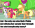 Size: 500x398 | Tagged: safe, apple bloom, applejack, pinkie pie, scootaloo, sweetie belle, earth pony, pony, one bad apple, cutie mark crusaders, float, lettuce