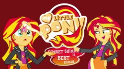 Size: 1920x1080 | Tagged: safe, artist:janswer, sunset shimmer, equestria girls, best human, element of magic