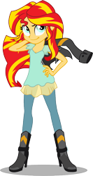 Size: 479x900 | Tagged: safe, artist:seahawk270, sunset shimmer, equestria girls, friendship games, breasts, clothes, female, hand on hip, leather jacket, pose, simple background, solo, transparent background, vector