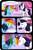 Size: 3228x4917 | Tagged: safe, artist:shadeila, derpibooru import, rainbow dash, rarity, pegasus, pony, unicorn, comic:why did i fall in love with her?, carousel boutique, dialogue, eyes closed, female, floppy ears, high res, lesbian, looking at each other, mare, open mouth, raised hoof, raridash, shipping