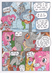 Size: 2475x3476 | Tagged: safe, artist:mohawkrex, pinkie pie, earth pony, pony, comic, female, gale force, mare, pink coat, pink mane