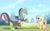 Size: 1135x703 | Tagged: safe, artist:jiayi, discord, fluttershy, pegasus, pony, paper doll chain, papercraft