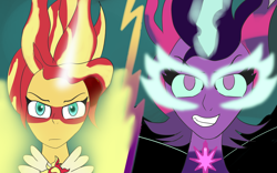 Size: 1920x1200 | Tagged: safe, midnight sparkle, sci-twi, sunset shimmer, twilight sparkle, equestria girls, friendship games, daydream shimmer