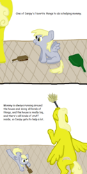 Size: 500x1000 | Tagged: safe, artist:the-pink-dragon, derpy hooves, fanfic:bubbles, derpy's mother, fanfic, filly