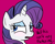 Size: 1000x800 | Tagged: safe, artist:jakejoke, rarity, pony, unicorn, bust, dialogue, explicit source, portrait, solo