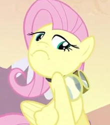 Size: 243x276 | Tagged: safe, edit, edited screencap, screencap, fluttershy, pegasus, pony, hurricane fluttershy, frown, inverted mouth, not bad, reaction image