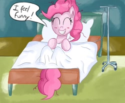 Size: 1100x900 | Tagged: safe, artist:asluc96, pinkie pie, pony, hospital, solo