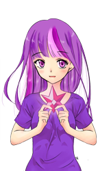 Size: 550x850 | Tagged: safe, artist:d-tomoyo, derpibooru import, twilight sparkle, humanized, simple background, transparent background