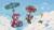 Size: 3200x1800 | Tagged: safe, artist:docwario, gummy, pinkie pie, scootaloo, earth pony, pony, seagull, balloon, cloud, cloudy, flying, pedalcopter, pinkiecopter