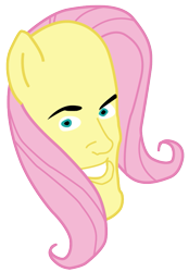 Size: 613x882 | Tagged: safe, fluttershy, pegasus, pony, chintastic, female, mare, pink mane, yellow coat