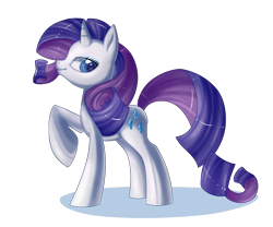 Size: 1546x1288 | Tagged: safe, artist:pauuhanthothecat, rarity, pony, unicorn, female, horn, mare, solo, white coat