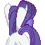 Size: 64x64 | Tagged: safe, artist:kalaverapastillera, rarity, pony, unicorn, female, horn, mare, pixel art, ponymon, solo