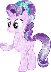 Size: 3588x5041 | Tagged: safe, artist:illumnious, starlight glimmer, crystal pony, pony, .ai available, absurd resolution, crystallized, simple background, solo, transparent background, vector