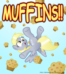 Size: 1024x1138 | Tagged: safe, artist:aleximusprime, derpy hooves, pegasus, pony, comic sans, female, mare, muffin