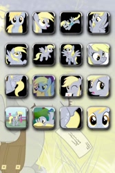 Size: 640x960 | Tagged: safe, derpy hooves, pegasus, pony, epic derpy, female, icon wrap, iphone wallpaper, mare