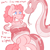 Size: 2000x2000 | Tagged: safe, artist:fluffyxai, derpibooru import, pinkie pie, earth pony, pony, snake, animal, coiling, coils, constricted, forked tongue, long tongue, nervous, nervous grin, smirk, sweat, tongue out, wrapped up